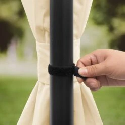 Tuinpaviljoen 3x3 M Waterdicht Paviljoen Met 4 Zijwanden Tuintent Ca. 180 G/m² Dakzeil In Crème Partytent -Tuinmeubelen Winkel 1200x1200 807