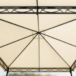 Tuinpaviljoen 3x3 M Waterdicht Paviljoen Met 4 Zijwanden Tuintent Ca. 180 G/m² Dakzeil In Crème Partytent -Tuinmeubelen Winkel 1200x1200 809