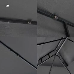 Paviljoen Lanciano Partytent 4x3x2,65 Cm Donkergrijs -Tuinmeubelen Winkel 1200x1200 829