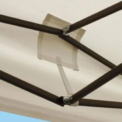 LifeGoods Partytent - 3x3 M - Zijwanden - Easy Up - Opvouwbaar - Waterdicht - Draagtas Met Wieltjes - Beige -Tuinmeubelen Winkel 1200x1200 843