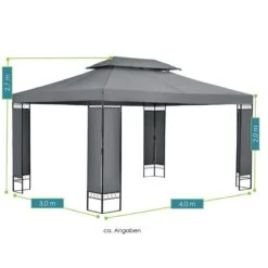 Paviljoen / Partytent - 3 X 4 Meter - Antraciet -Tuinmeubelen Winkel 1200x1200 849