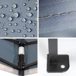 LifeGoods Partytent - 3x3 M - Easy Up - Opvouwbaar - Waterdicht - Draagtas Met Wieltjes - Donkerblauw -Tuinmeubelen Winkel 1200x1200 857