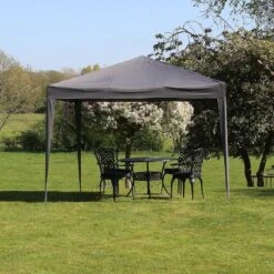 Ambiance Easy-up Partytent - 3x3m - Opvouwbaar - Grijs -Tuinmeubelen Winkel 1200x1200 863