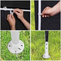 MaxxGarden Partytent - Feesttent Paviljoen - 3x3m - Antraciet -Tuinmeubelen Winkel 1200x1200 864