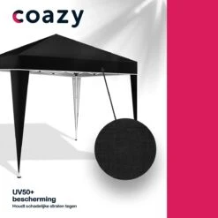 Coazy Waterdichte Partytent 3x3 Meter Opvouwbaar - Paviljoen - Easy Up - Pop-up Tent Met Haringen, Touw En Anti Slip Poten - Waterdicht - Partytenten Weerbestendig -Tuinmeubelen Winkel 1200x1200 888