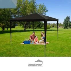 MaxxGarden Partytent - Paviljoen - 3x3 - Waterdicht - Zwart -Tuinmeubelen Winkel 1200x1200 899