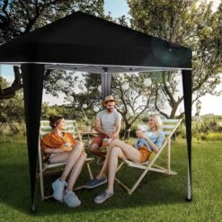 Sens Design Partytent Opvouwbaar - 3 X 3m - Zwart -Tuinmeubelen Winkel 1200x1200 903