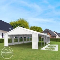 Hoogwaardige Partytent 3x6 M Van 240 G/m² PE Zeil Tuintent Feesttent Waterdicht In Wit -Tuinmeubelen Winkel 1200x1200 932