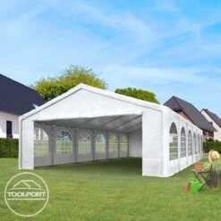 Hoogwaardige Partytent 3x6 M Van 240 G/m² PE Zeil Tuintent Feesttent Waterdicht In Wit -Tuinmeubelen Winkel 1200x1200 934