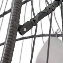 Pro Garden Lowander Hangstoel Egg 191x126x126- Schommelstoel Met Rattan Cocoon En Robuust Stalen Standaard Incl. Kussens - Volledig Inklapbaar - Lichtgrijs -Tuinmeubelen Winkel 1200x1200 94