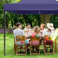 LifeGoods Partytent - 3x3 M - Zijwanden - Easy Up - Opvouwbaar - Waterdicht - Draagtas Met Wieltjes - Donkerblauw -Tuinmeubelen Winkel 1200x1200 953