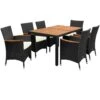 Deuba Polyrattan Tuinset Verona - 6 Stoelen + 1 Tafel Zwart -Tuinmeubelen Winkel 1200x1200 977