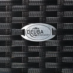 Deuba Polyrattan Tuinset Verona - 6 Stoelen + 1 Tafel Zwart -Tuinmeubelen Winkel 1200x1200 985