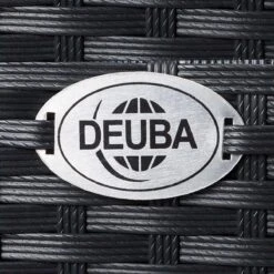 Casaria Tuinbank Polyrattan – 2 Zitter Incl. Tafel & Kussens – Zwart -Tuinmeubelen Winkel 1200x1200 989