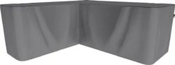 SORARA® Hoes Loungeset Hoekbank 235 X 235 X 70/100 Cm Grijs - Luxe Beschermhoes Tuinbank Met Aantrekkoord. -Tuinmeubelen Winkel 1200x449