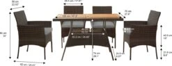 Teamson Home 5-Delig Diningset - Tuinset - Tuinmeubelen - Tafel En 4 Stoelen - Voor Maximaal 4 Personen - Massief Houten Tafelblad - Bruin - 244 X 132 X 84 (cm) 18 Teamson Home 5-Delig Diningset - Tuinset - Tuinmeubelen - Tafel En 4 Stoelen - Voor Maximaal 4 Personen - Massief Houten Tafelblad - Bruin - 244 X 132 X 84 (cm) -Tuinmeubelen Winkel 1200x460 1