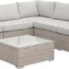Alice's Garden Loungeset Napoli - 5 Plaatsen - Wicker - 6 Elementen - Beige/Beige -Tuinmeubelen Winkel 1200x462 1