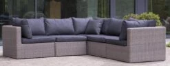 Weersbestendige Beschermhoes Voor Hoekbank | 250/90 X 250/90 X 70 Cm (L-vorm) - Tuinbank / L-Vorm -Waterdicht - Grijs -Tuinmeubelen Winkel 1200x472