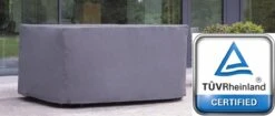 Weersbestendige Beschermhoes Tuinset (S) | 165 X 135 X 95 Cm | Premium | Waterproof | TÜV Rheinland Gecertificeerd | Hoes Voor Tuin | Waterdicht | Solution Dyed (verkleuring Onmogelijk) | Grijs / Antraciet -Tuinmeubelen Winkel 1200x511 2