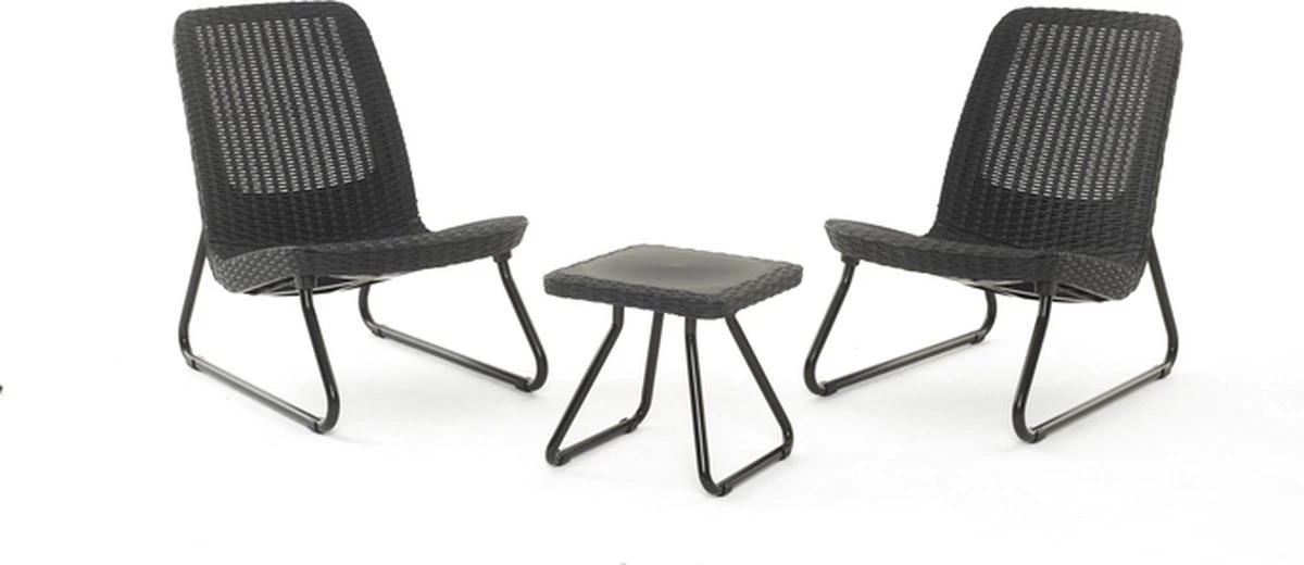 Keter Rio Balkonset - 3 Delig - Grafiet 3 Keter Rio Balkonset - 3 Delig - Grafiet