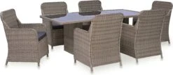 VidaXL 7-delige Tuinset Poly Rattan Zwart -Tuinmeubelen Winkel 1200x525