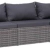 VidaXL 3-delige Loungeset Met Kussens Poly Rattan Grijs -Tuinmeubelen Winkel 1200x540