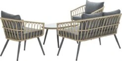 Garden Impressions Franklin Loungeset 4-delig - Wicker - Carbon Black/mystic Grey -Tuinmeubelen Winkel 1200x596 1