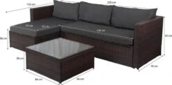 Loungebank Miko Bruin Tuin, Loungeset Buiten Wicker -Tuinmeubelen Winkel 1200x598 1