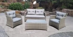 MaxxGarden Rattan Loungeset - 5 Persoons Zithoek - Wicker Tuinset - Incl. Kussens En Tafel -Tuinmeubelen Winkel 1200x608 2