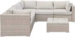 Alice's Garden Loungeset Napoli - 5 Plaatsen - Wicker - 6 Elementen - Beige/Beige 12 Alice's Garden Loungeset Napoli - 5 Plaatsen - Wicker - 6 Elementen - Beige/Beige -Tuinmeubelen Winkel 1200x609