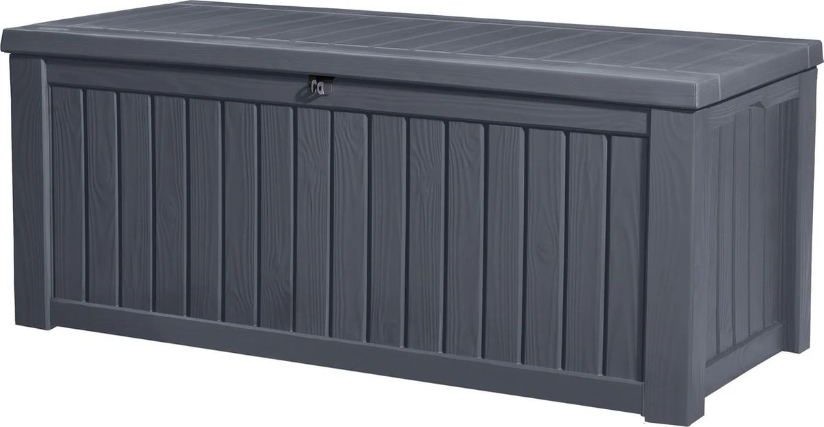 Keter Rockwood Opbergbox - 570L - 155x72.4x64.4cm - Grafiet 3 Keter Rockwood Opbergbox - 570L - 155x72.4x64.4cm - Grafiet