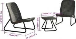 Keter Rio Balkonset - 3 Delig - Grafiet 32 Keter Rio Balkonset - 3 Delig - Grafiet -Tuinmeubelen Winkel 1200x623 1