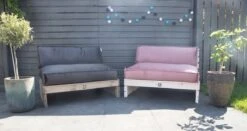 2L Home & Garden Rugkussen Velvet Oud Roze - 120 X 40cm -Tuinmeubelen Winkel 1200x635