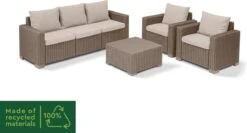 Allibert California Loungeset - 5 Personen - Cappuccino -Tuinmeubelen Winkel 1200x648 5