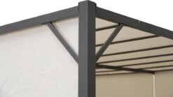 MaxxGarden Pergola - Partytent - Tuinpaviljoen Met één Gesloten Zijkant - 3x3x2,3 M - Cream -Tuinmeubelen Winkel 1200x674 1
