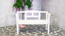 SenS-Line Friesen Tuinbank - Hout - Wit -Tuinmeubelen Winkel 1200x675 1