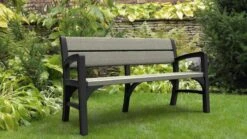 Keter Montero Tuinbank - 3-personen - 150x62,5x89cm – Grafiet -Tuinmeubelen Winkel 1200x675 3