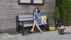 Keter Montero Tuinbank - 3-personen - 150x62,5x89cm – Grafiet -Tuinmeubelen Winkel 1200x675 4