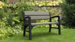 Keter Montero Tuinbank – 2-personen - 120x61x91cm - Grafiet -Tuinmeubelen Winkel 1200x675 6