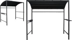 Merkloos Barbecue Overkapping Afm. 233 X 145 Cm Zwart -Tuinmeubelen Winkel 1200x679