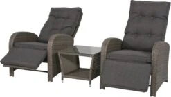 Loungeset Duoset Melia 2 Verstelbare Stoelen + Tafel - Balkonset -Tuinmeubelen Winkel 1200x682 2