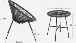 Songmics Balkonmeubilair, Tuinmeubelset, Set Van 3, Zitgroep, Terrasmeubilair, Glazen Tafelblad, 2 Stoelen, Voor Binnen En Buiten, Voor Patio, Tuin, Balkon, Buiten, Zwart GGF013B02 12 Songmics Balkonmeubilair, Tuinmeubelset, Set Van 3, Zitgroep, Terrasmeubilair, Glazen Tafelblad, 2 Stoelen, Voor Binnen En Buiten, Voor Patio, Tuin, Balkon, Buiten, Zwart GGF013B02 -Tuinmeubelen Winkel 1200x684 4