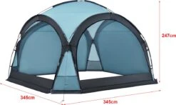 Pro-Tec Paviljoen Grästorp Met LED-verlichting 345x345x247 Cm Lichtblauw -Tuinmeubelen Winkel 1200x715 1