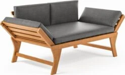 Loungebank Tuin FSC Antraciet – Makkelijk Verstelbaar Lounge Bank Balkon – Tuinbank Lounge Hardhout FSC – Perfecthomeshop -Tuinmeubelen Winkel 1200x720 1