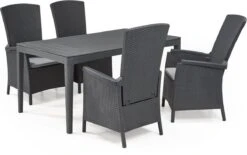 Allibert Vermont Verstelbare Tuinstoel - 64x68x107cm - Grafiet -Tuinmeubelen Winkel 1200x753 1