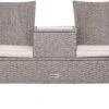 Casaria Tuinbank Polyrattan - 2-Zits Incl.Tafel - Weerbestendig Beige -Tuinmeubelen Winkel 1200x753 2