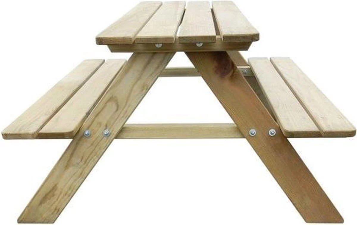 MaxxGarden Kinder Picknicktafel - 90x79x50cm - Hout 11 MaxxGarden Kinder Picknicktafel - 90x79x50cm - Hout - Afbeelding 9