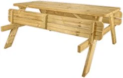 Goedkopepicknicktafels.nl | 180cm Lange Picknicktafel | Tuintafel 6 Persoons | De Luxe 180cm Lang | Geïmpregneerd Grenen Hout! -Tuinmeubelen Winkel 1200x762