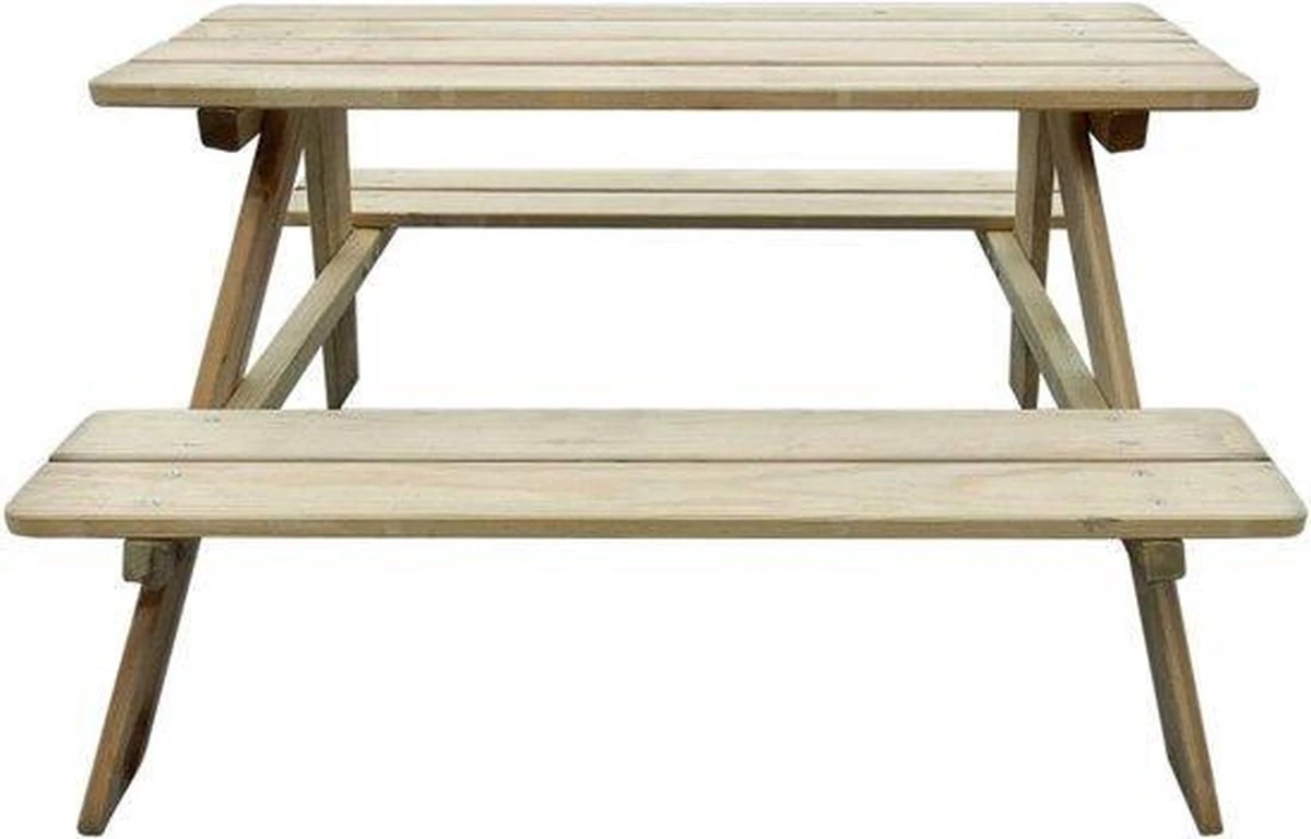 MaxxGarden Kinder Picknicktafel - 90x79x50cm - Hout 4 MaxxGarden Kinder Picknicktafel - 90x79x50cm - Hout - Afbeelding 2