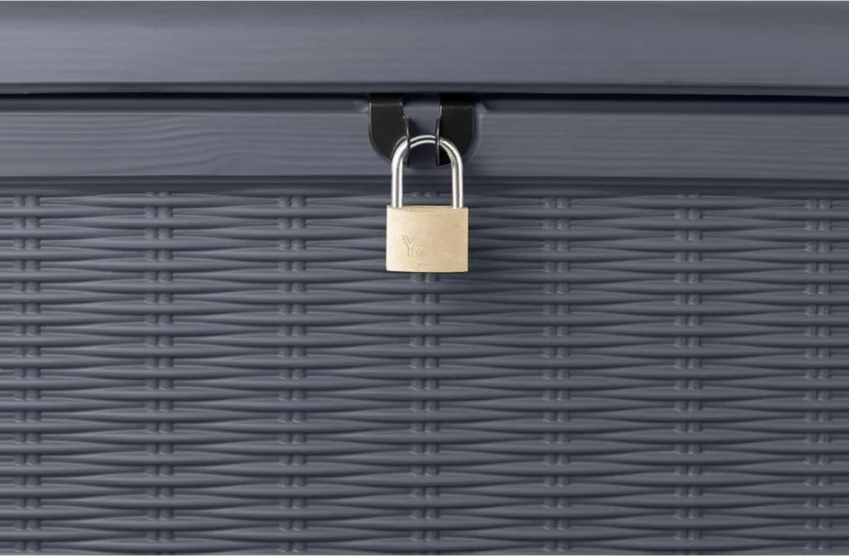 Keter - Borneo Opbergbox - 416 Liter - 129.5 X 62.5 X 70 Cm - Antraciet 10 Keter - Borneo Opbergbox - 416 Liter - 129.5 X 62.5 X 70 Cm - Antraciet - Afbeelding 8